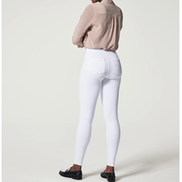 SPANX Jean-ish White Ankle Leggings Size XL - Picture 2 of 15